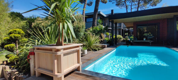 Jardinière Olu en bois Douglas