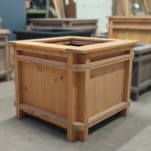 Jardinière en bois Douglas - Miel